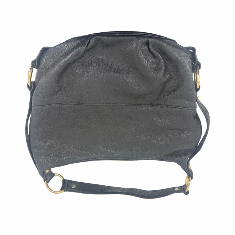 Michael Kors Black Hobo Bag with Gold Accents - Picture 3 of 9